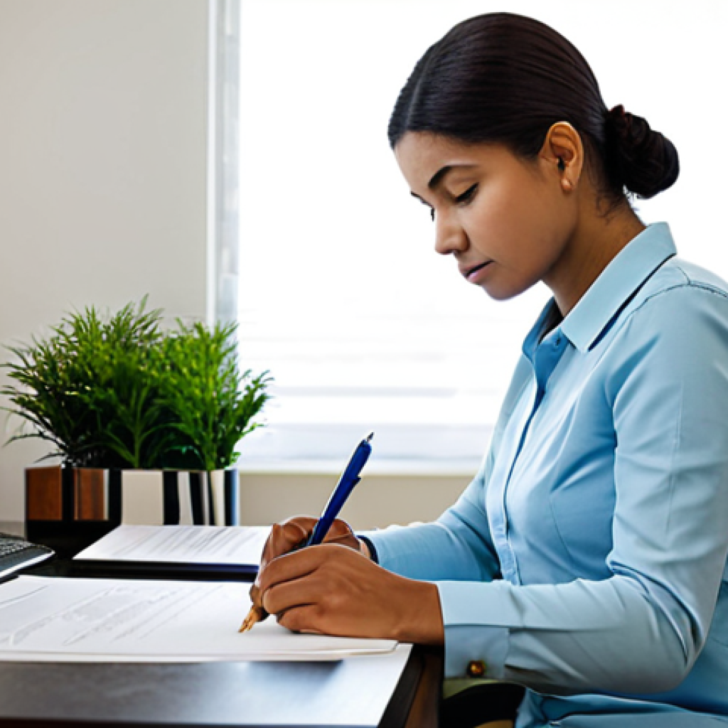 Ethical Dilemma**
"A professional housekeeper in appropriate attire, looking thoughtfully at a document on a desk in a modern home office, safe for work, fully clothed, modest clothing, perfect anatomy, correct proportions, natural pose, emphasizing discretion and ethical considerations, family-friendly, well-formed hands, proper finger count, natural body proportions, high quality."
**