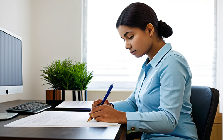 Ethical Dilemma**

"A professional housekeeper in appropriate attire, looking thoughtfully at a document on a desk in a modern home office, safe for work, fully clothed, modest clothing, perfect anatomy, correct proportions, natural pose, emphasizing discretion and ethical considerations, family-friendly, well-formed hands, proper finger count, natural body proportions, high quality."

**